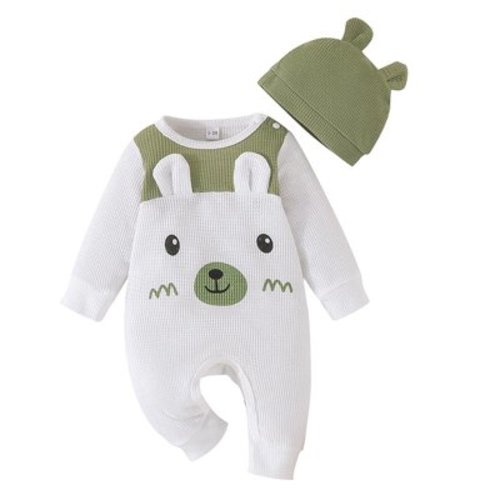 eileial Baby Clothes Zipper Short Sleeve Sleeper Jumpsuit,Green 6-9 Months