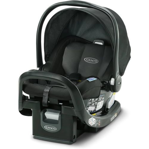 Graco SnugRide SnugFit Infant Car Seat, Baby Car Seat with Anti Rebound Bar for Extra Safety, No-Rethread Harness, LATCH Equipped Carseat, Baby Essentials, Gift for New Parents, Gotham