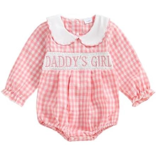 Socutebabe Baby Girl 4th of July Outfit Newborn Fourth of July Bubble Romper Short Sleeve Smocked Onesie Cute Summer Clothes
