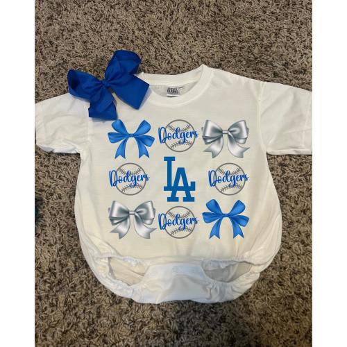 Baggy Bubble Romper/Baseball teams