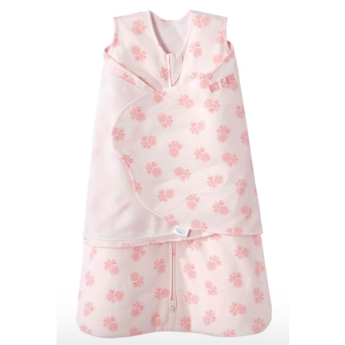 Rose Toss Blush Cotton Swaddle - Newborn | HALO