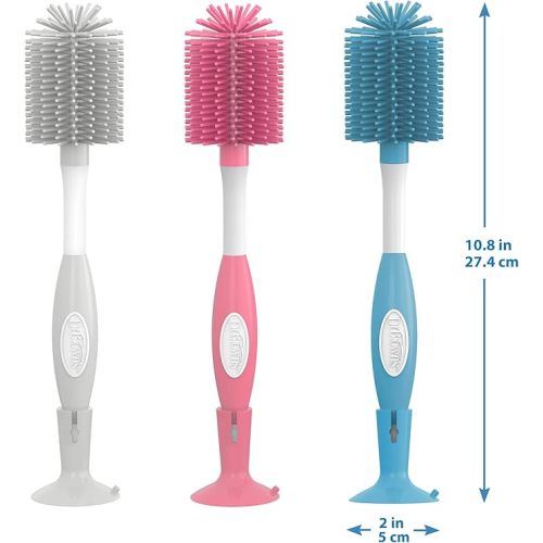 Dr. Brown's Soft Touch Bottle Brush, Blue (Pack of 4)