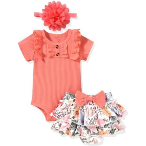 Aalizzwell Newborn Infant Baby Girls Summer Outfit