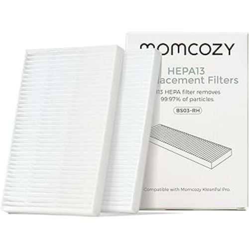 Momcozy KleanPal Pro Air Filter Replacement – 99.97% Effective Filtration for Baby Bottle Washer – Safe & Easy Install – Premium Quality Filter for Cleaner Baby Bottles, 2-Pack