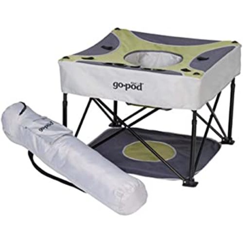 KidCo GoPod Adjustable Height Travel Activity Seat with Cupholder, Pistachio