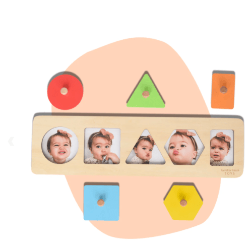 SHAPES PEEKABOO PUZZLE - Familiar Faces Toys
