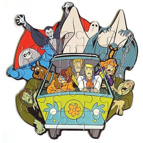 Playhouse Glow in The Dark Scooby Doo 22-Piece Die-Cut Shaped Mini Puzzle for Kids