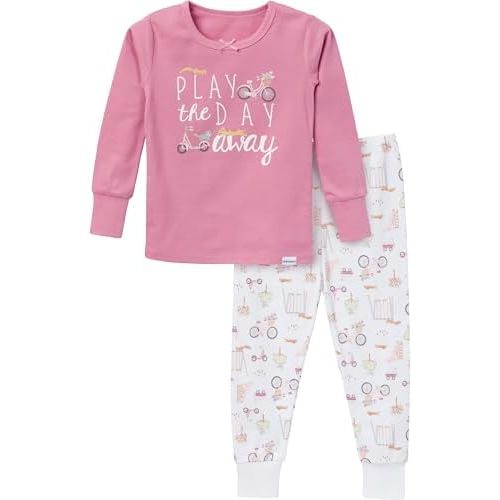 Gerber Baby Girls' Toddler Snug Fit 2-Piece Pajama Set
