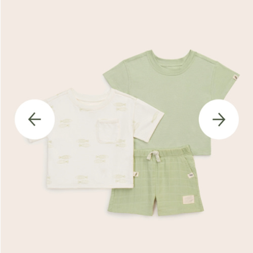 3-Piece Organic Cotton Sunny Days Set