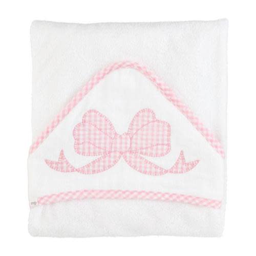 Bow Hooded Towel - Pink