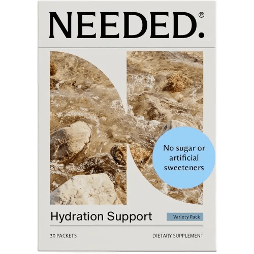 Needed. Hydration Support with Electrolytes & Trace Minerals – Electrolytes for Pregnancy & During Lactation - 30 Hydration Packets Lightly Sweetened with Real Fruit, Variety