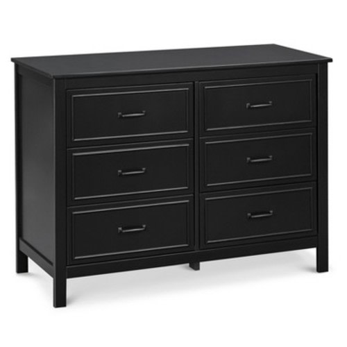DaVinci Charlie 6-Drawer Double Dresser, Color: Black