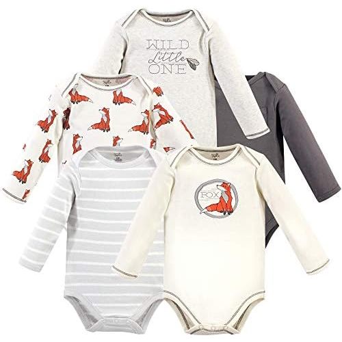 Touched by Nature unisex-baby Organic Cotton Long-sleeve Bodysuits