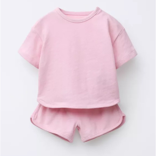 PLAIN T-SHIRT AND BERMUDA SHORTS SET - Pink | ZARA United States
