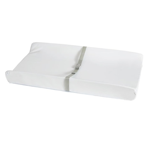 Munchkin Secure Grip Baby Diaper Changing Pad for Dresser, Waterproof and Wipeable, Contoured, Standard Size (16" x 31"), White