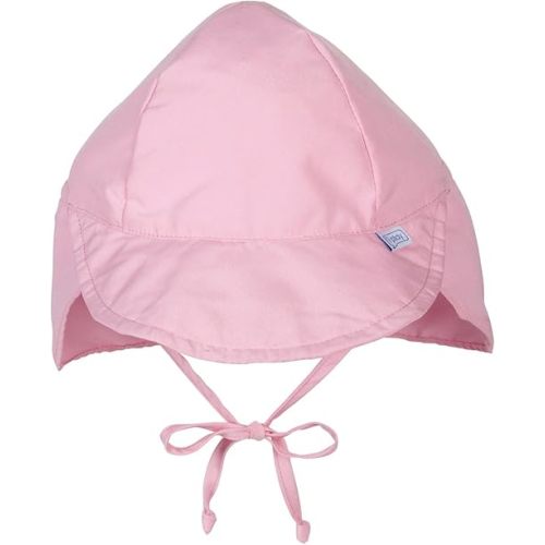 i play. Baby Flap Sun Protection Swim Hat, Light Pink, 0-6 Months