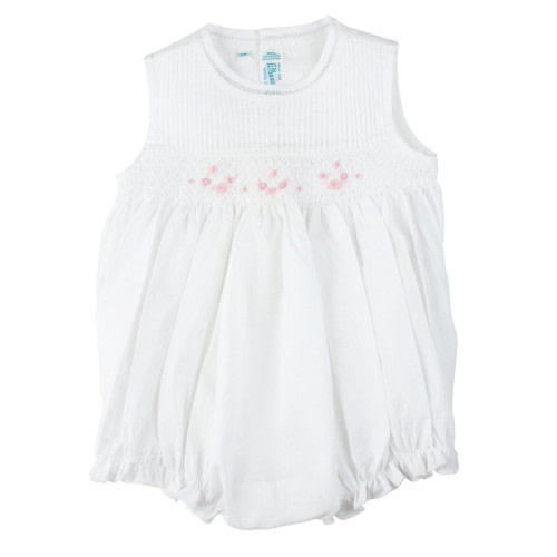 Smocked Sleeveless Bubble