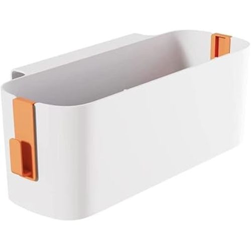 Bedside Storage Organizer Caddy Hanging Organizer Bunk Bed Shelf Holder Pocket for College Dorm Room Baby Bed Rails (Orange)