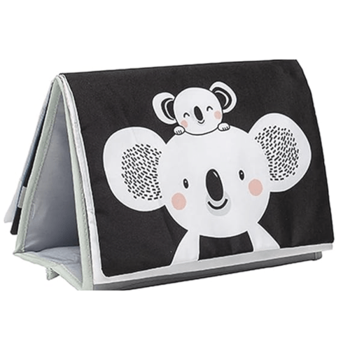 Taf Toys Koala Infant Tummy-time Soft Crinkle Activity Book with Huge Baby Safe Mirror, 3D Activities, Textures and a Soft Baby Teether : Amazon.sg: Baby Products