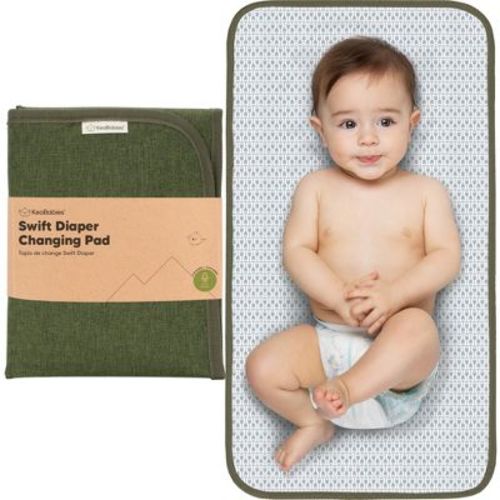 Keababies Portable Diaper Changing Pad, Waterproof Foldable Baby Changing Mat, Travel Diaper Change Mat (dark Olive)