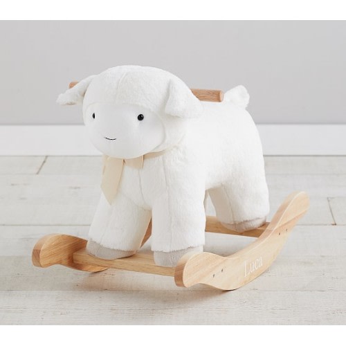 Lamb Plush Nursery Rocker