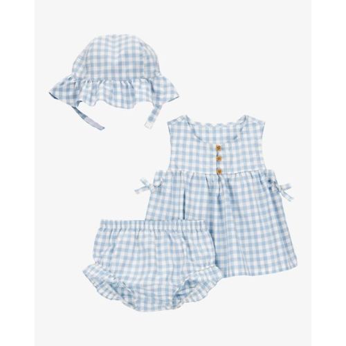 Baby 3-Piece Gingham Hat Outfit Set - Carter's | Carter's