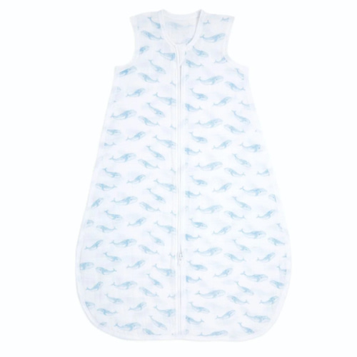 organic cotton light sleep sack TOG 1.0 oceanic | aden + anais