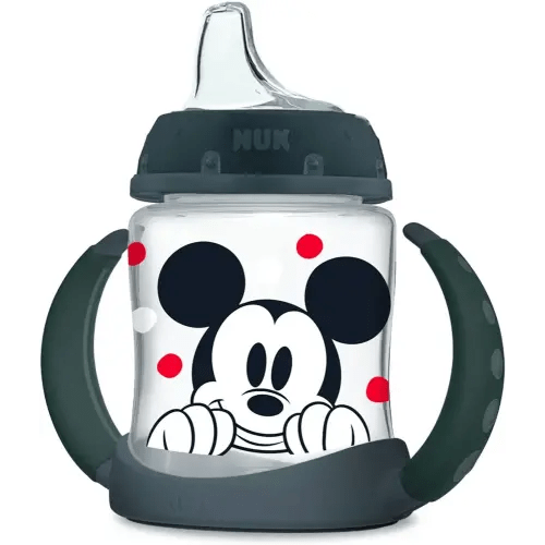 NUK Disney Learner Spill Proof Sippy Cup, Mickey Mouse, 5 Oz 1Pack – BPA Free, Spill Proof Sippy Cup
