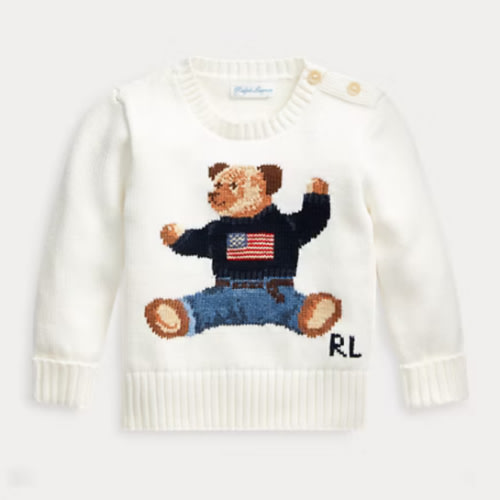 Baby Boy Polo Bear Cotton Sweater | Ralph Lauren