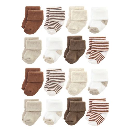 Hudson Baby Cotton Rich Baby Terry Socks 16-pack, Arctic Animals, 6-12 Months