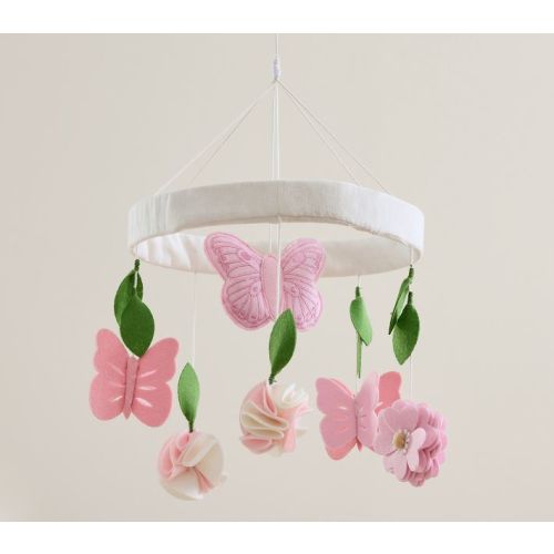 Wildflower Butterfly Baby Crib Mobile