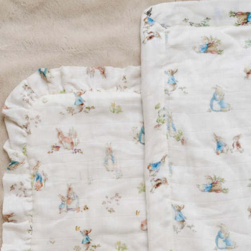 Peter Rabbit™ Muslin/Lush Mini Blanket | Saranoni