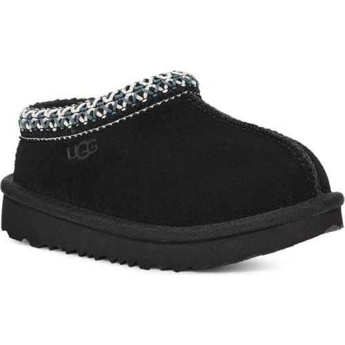 Walker & Toddler Kids' Tasman II Water Resistant Slipper, 6 M, Black