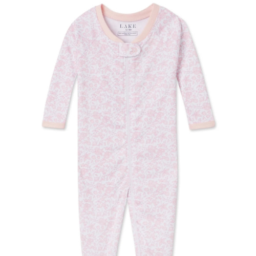 LAKE | Baby | Pima Cotton Pajamas | Beach Club Tidal Stripe Baby Sleeper