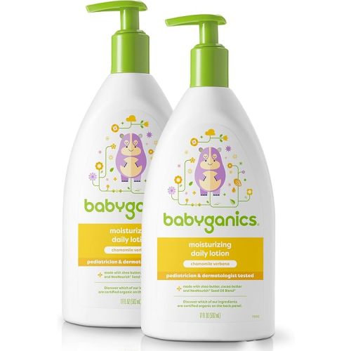 Babyganics Daily Lotion, Chamomile Verbena, Packaging May Vary, 17 Fl Oz (Pack of 2)