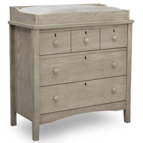 Delta Children Farmhouse 3 Drawer Dresser With Changing Top