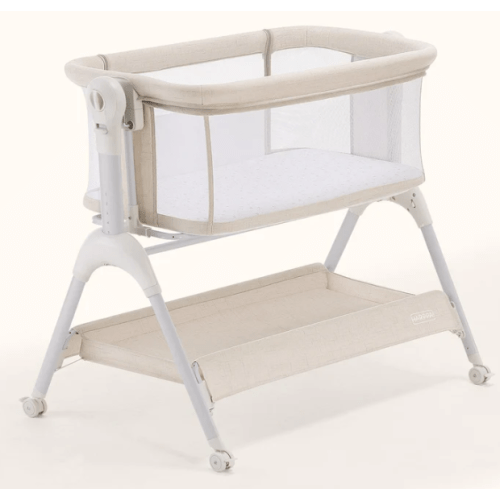 HARPPA Cuddly Sway | 3-in-1 Rocking Baby Bassinet & Bedside Sleeper with Anti-Reflux Mattress for Newborns | Attaches to Bed, Adjustable Height, Tool-Free Setup, Portable Wheels, CPSC Certified, Gentle Rocking Motion | Ideal for Infants, Safe Co-Sleeping