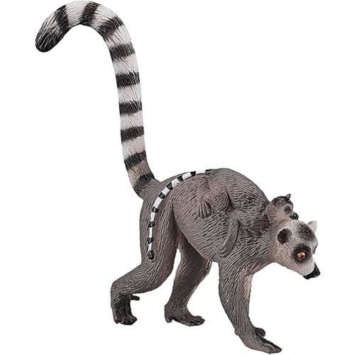 MOJO Lemur with Baby Toy Figure Medium