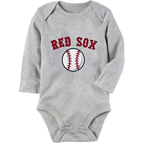 Red Sox Baseball Baby Boy Girl Onesie Newborn Organic Bodysuit Romper