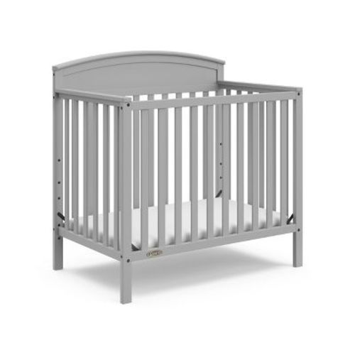 Graco Benton 4-in-1 Convertible Mini Crib Pebble Gray