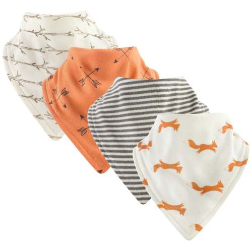 BabyMallOnline.com Touched by Nature Organic Cotton Bandana Bibs, Fox - Touched by Nature Organic Cotton Bandana Bibs, Fox