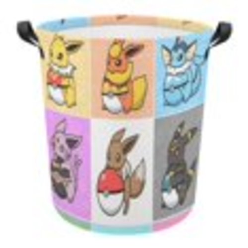Pokemon Pikachu Laundry basket gift toy storage foldable wardrobe suitable for home dormitory kitchen pet wardrobe shelf room decoration 44x44cm