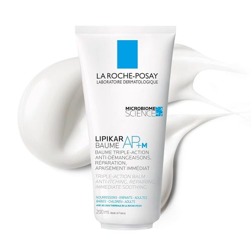 La Roche-Posay Lipikar Baume AP+M Soothing Body Cream Lotion for Very Dry & Eczema-Prone Skin, Shea Butter & Niacinamide, Dermatologist Tested & Suitable for Sensitive Skin & Newborns, Eco-Conscious Packaging, 200m