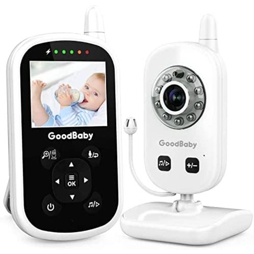 Video Baby Monitor with Camera and Audio - Auto Night Vision,Two-Way Talk, Temperature Monitor, VOX Mode, Lullabies, 960ft Range and Long Battery Life