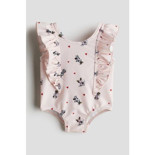 FLOUNCE-TRIMMED SWIMSUIT