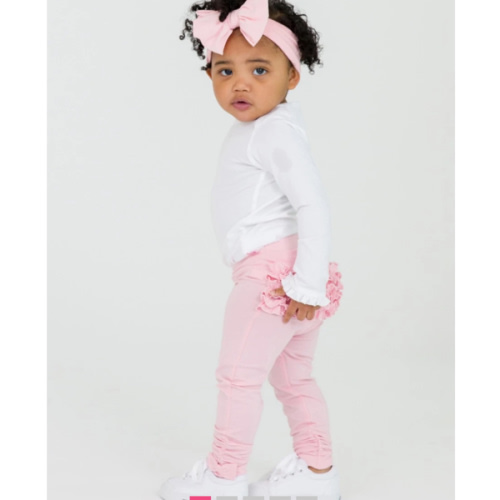Ruched Bow Leggings | RuffleButts & RuggedButts