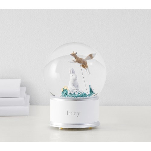 Ramona Bunny Musical Light-Up Snow Globe