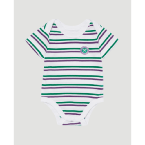 Babygrow - Green & Purple Stripes