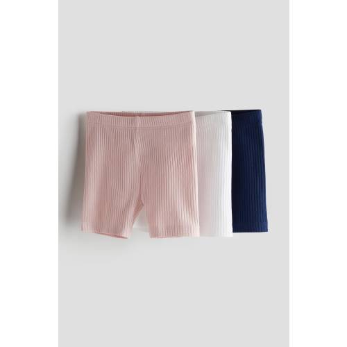 3-PACK RIBBED BIKE SHORTS