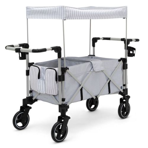 Babygap By Delta Children Deluxe Explorer Wagon Stroller - Gray Stripes